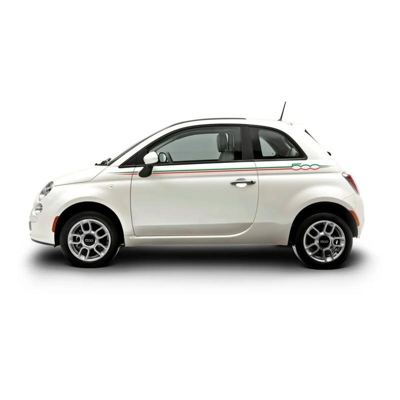 Par Adesivo Faixa Lateral Paralama Fiat 500 Italia Sport - MAF